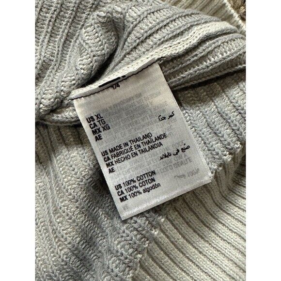 Alfani Sweater Men's XL Ribbed Knit Ombre Striped Pullover Cotton Preppy Winter - Picture 9 of 10